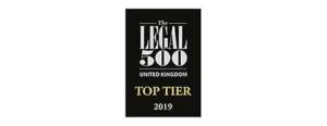 The Legal 500 UK - Top Tier 2019