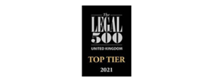 MSB Solicitor Award - The Legal 500 UK - Top Tier 2021