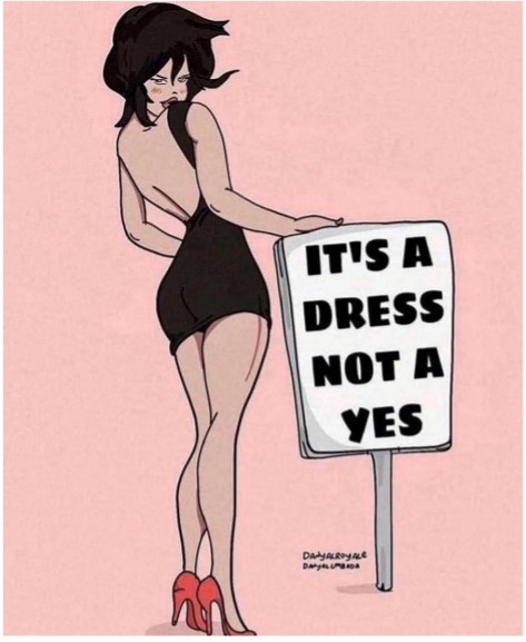 "It's a dress, not a yes."