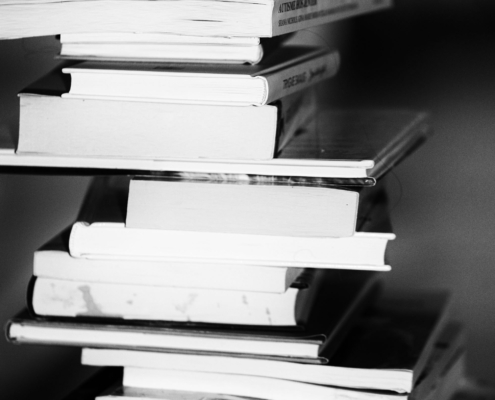 stack of books